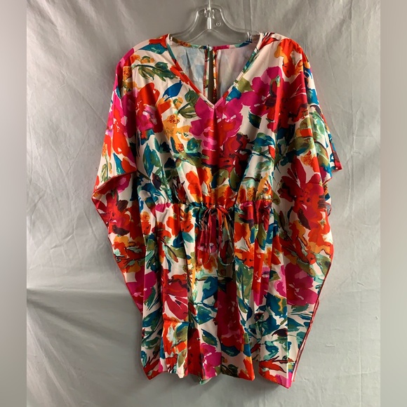 Boho Floral Print Batwing Sleeve Romper - Picture 6 of 8